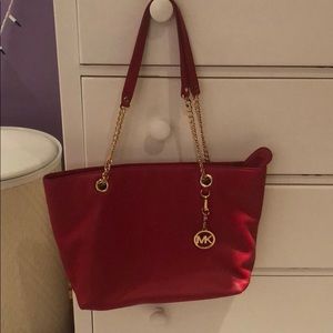 Michael Kors red hand bag
